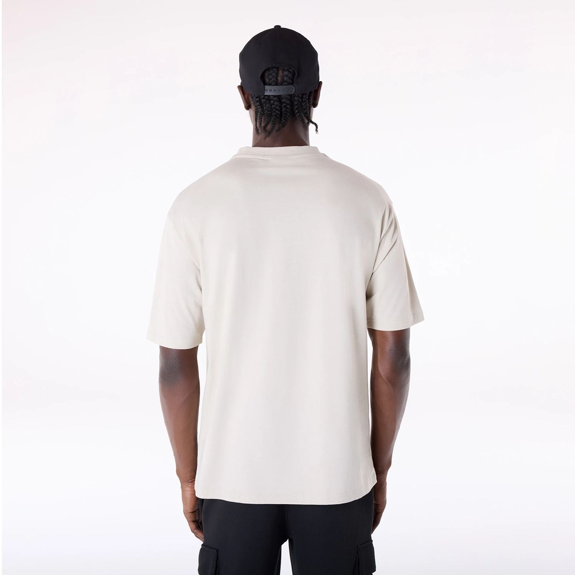 Los Angeles Lakers New Era Court Graphic NBA T-Shirt Beige - STADIUMDREAMS