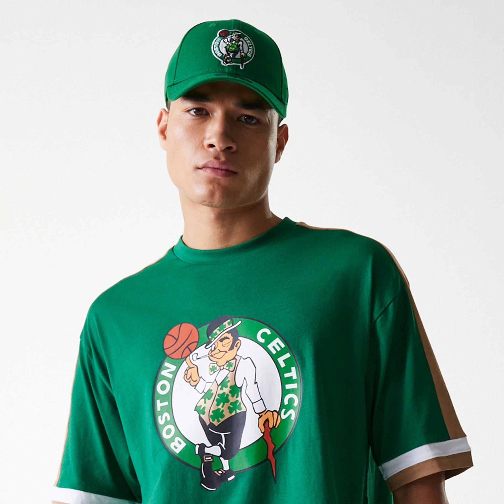 Boston Celtics New Era NBA Panel T-Shirt Grün - STADIUMDREAMS