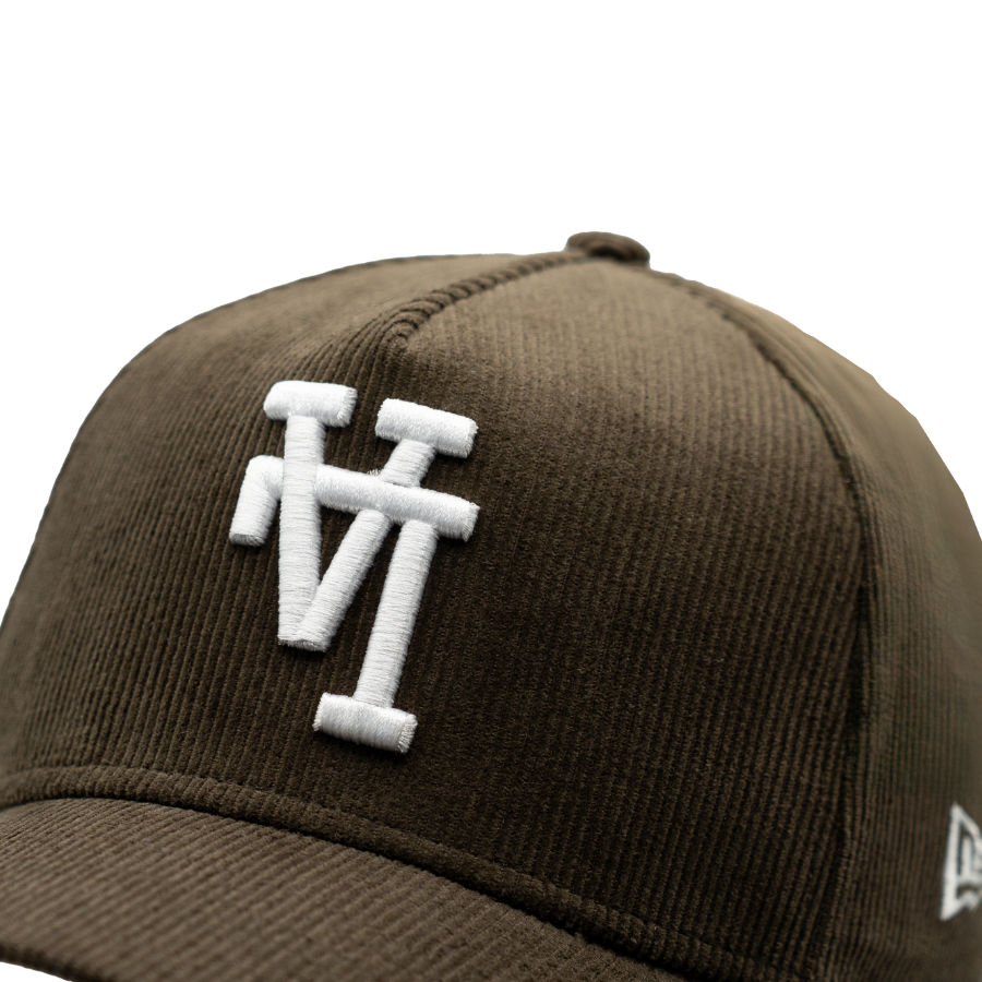 Los Angeles Dodgers Cord Upside Down New Era 9FORTY A-Frame MLB Cap Braun StadiumDreams Exclusive - STADIUMDREAMS