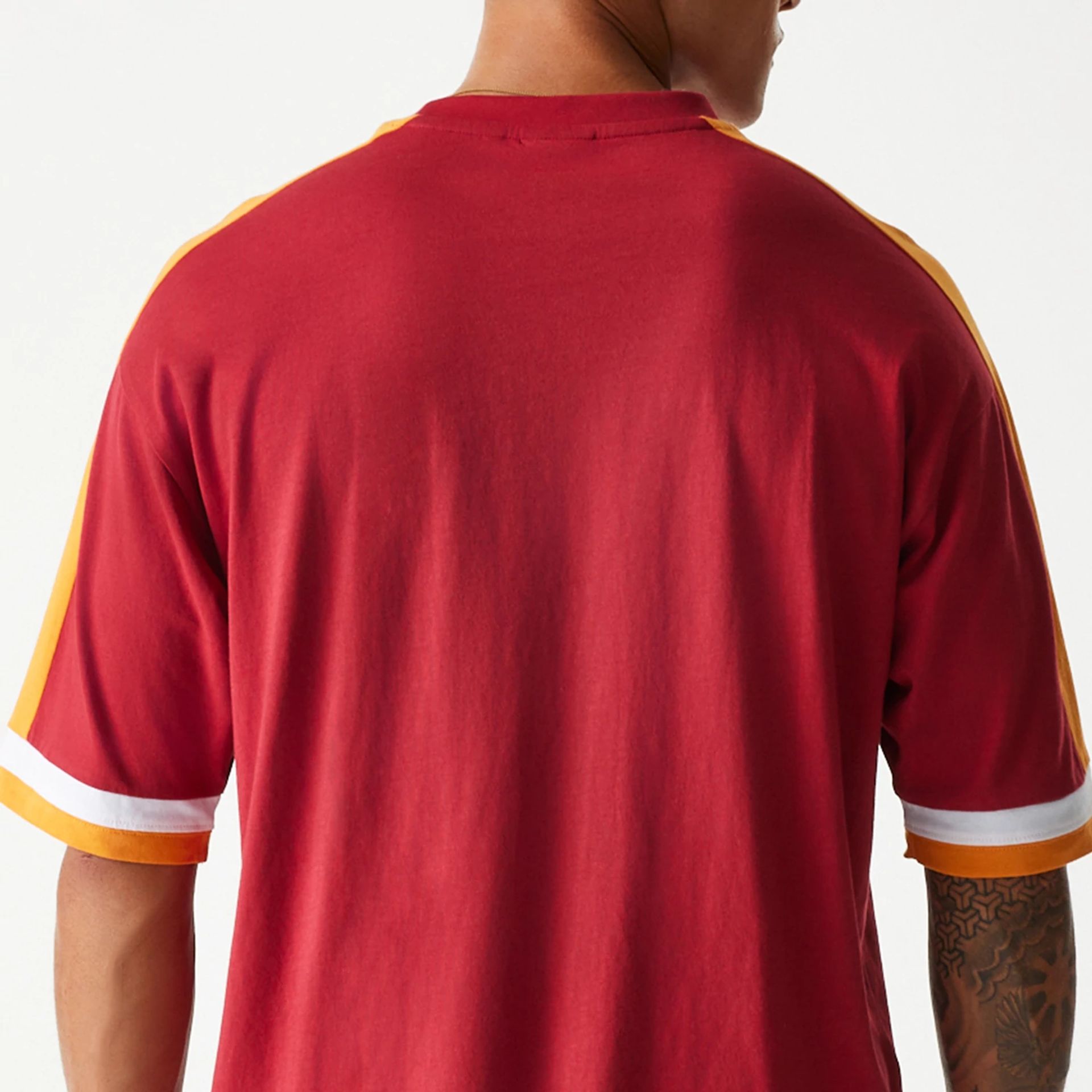 Miami Heat New Era NBA Panel T-Shirt Rot - STADIUMDREAMS