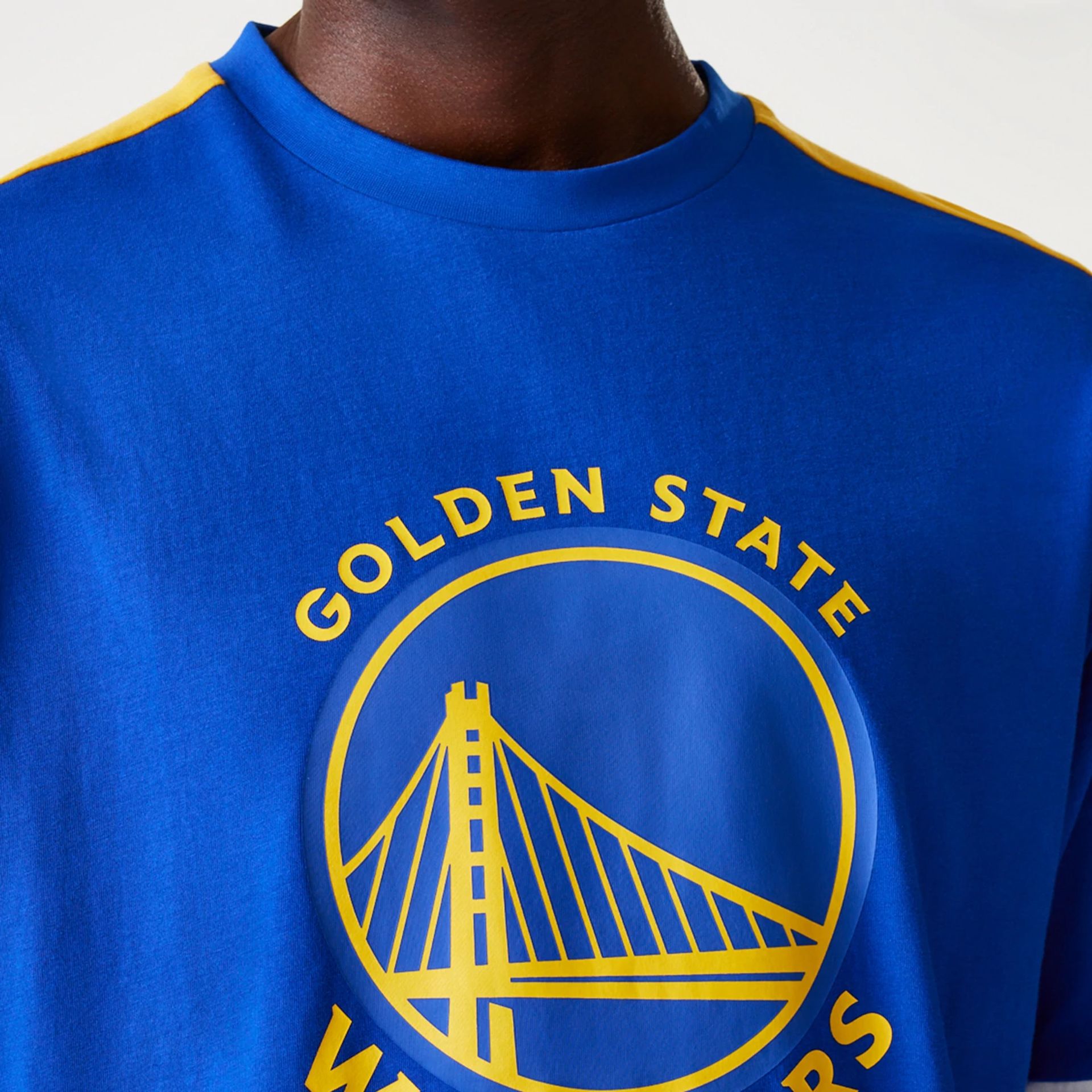 Golden State Warriors New Era NBA Panel T-Shirt Blau - STADIUMDREAMS