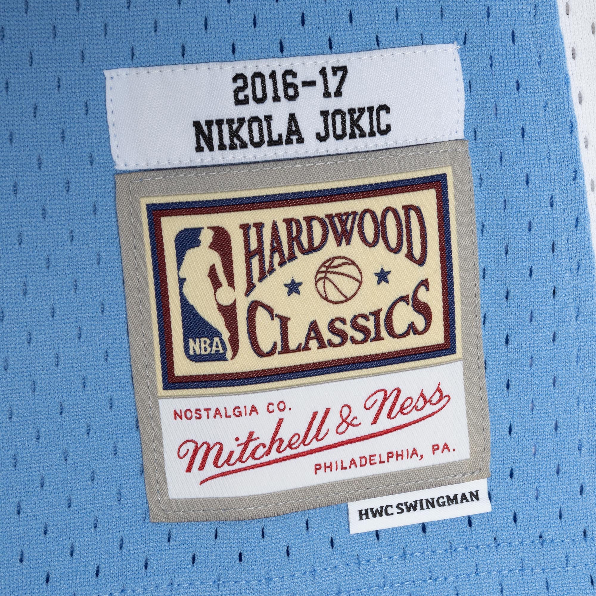 Nikola Jokic #15 Denver Nuggets Mitchell & Ness NBA Swingman Trikot 2016 Blau
