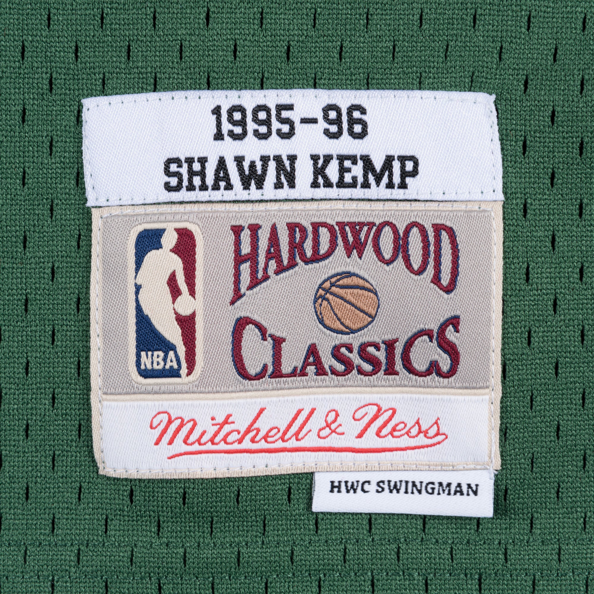 Shawn Kemp #40 Seattle SuperSonics Mitchell & Ness 1995–96 Swingman NBA Trikot Grün