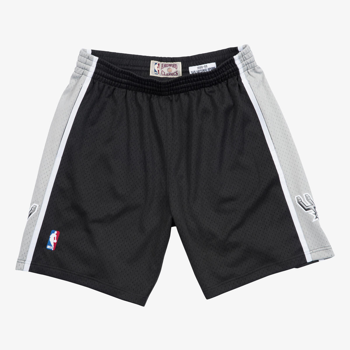 San Antonio Spurs Mitchell & Ness NBA Swingman Shorts 1998 Schwarz