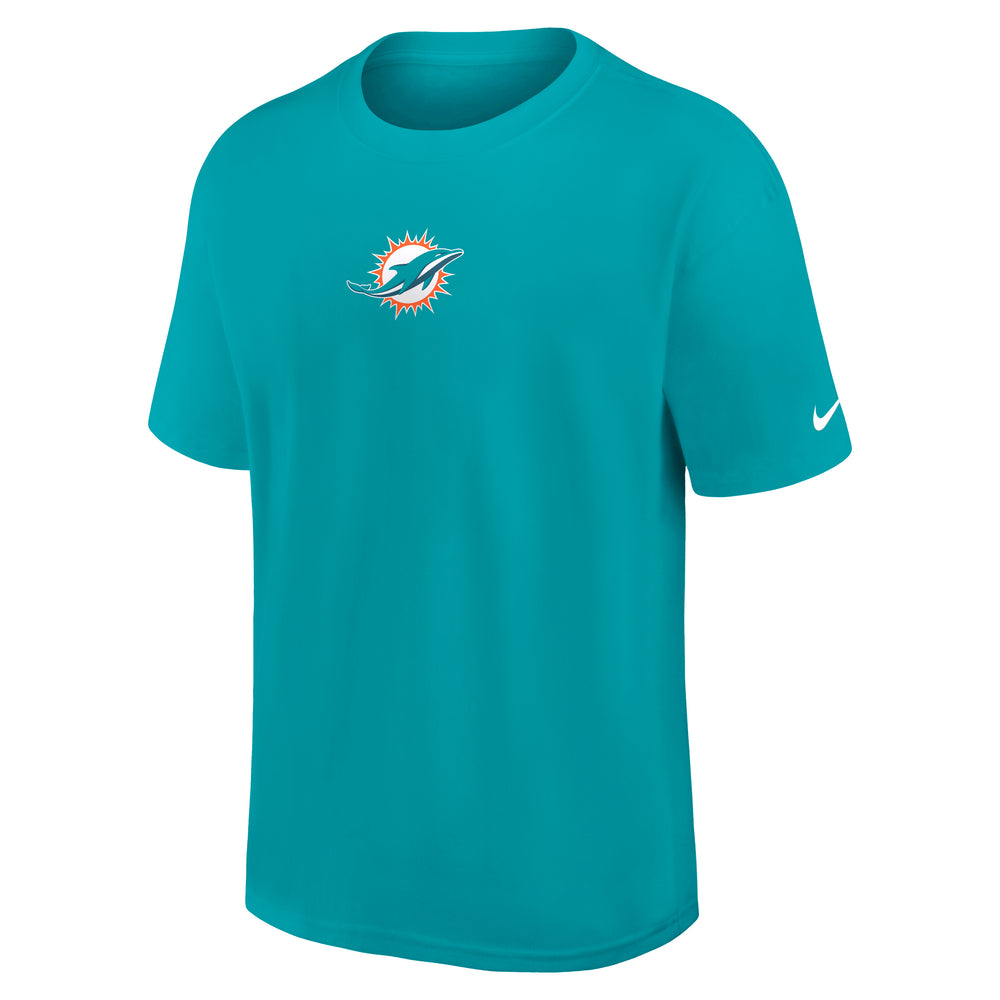 Miami Dolphins Engineered Nike Heavy Max 90 NFL T-Shirt Navy