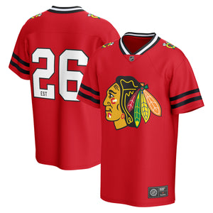 Chicago Blackhawks Fanatics Core Foundation NHL Trikot Rot - STADIUMDREAMS