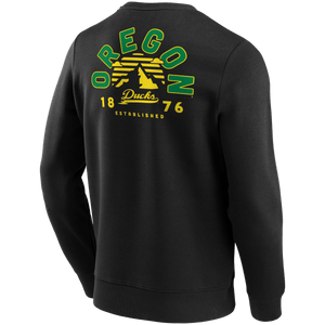 Oregon Ducks Fanatics NCAA Hometown Grafik College Crewneck Sweatshirt Schwarz - STADIUMDREAMS