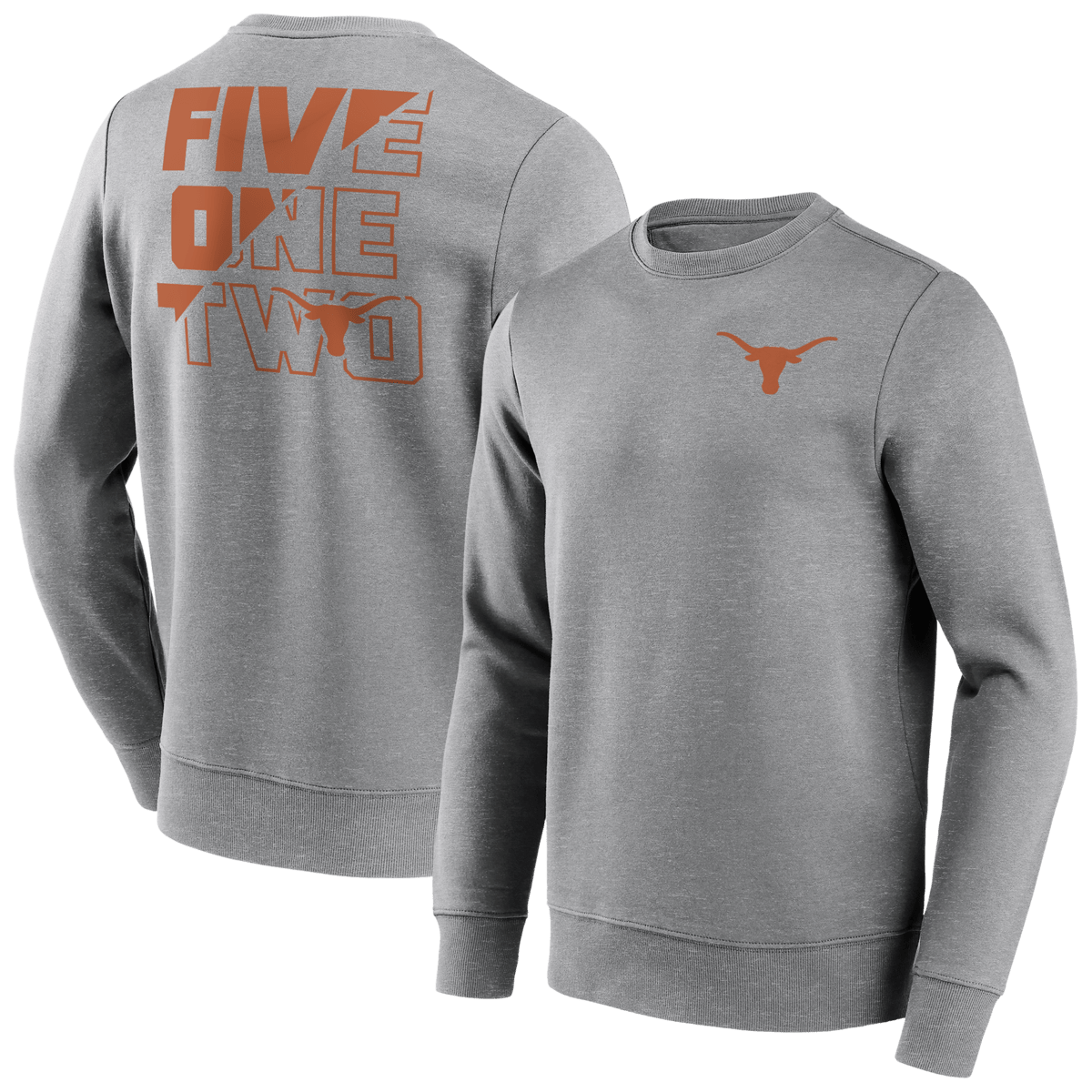 Texas Longhorns Fanatics NCAA Hometown Grafik College Crewneck Sweatshirt Grau - STADIUMDREAMS