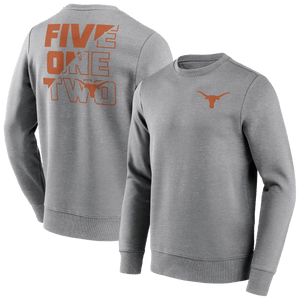 Texas Longhorns Fanatics NCAA Hometown Grafik College Crewneck Sweatshirt Grau - STADIUMDREAMS