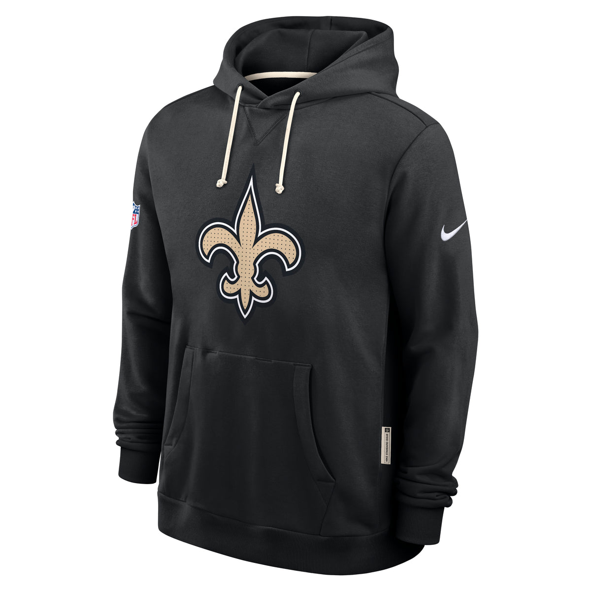 New Orleans Saints 2025 NFL Sideline Nike Standard Issue Hoodie Schwarz