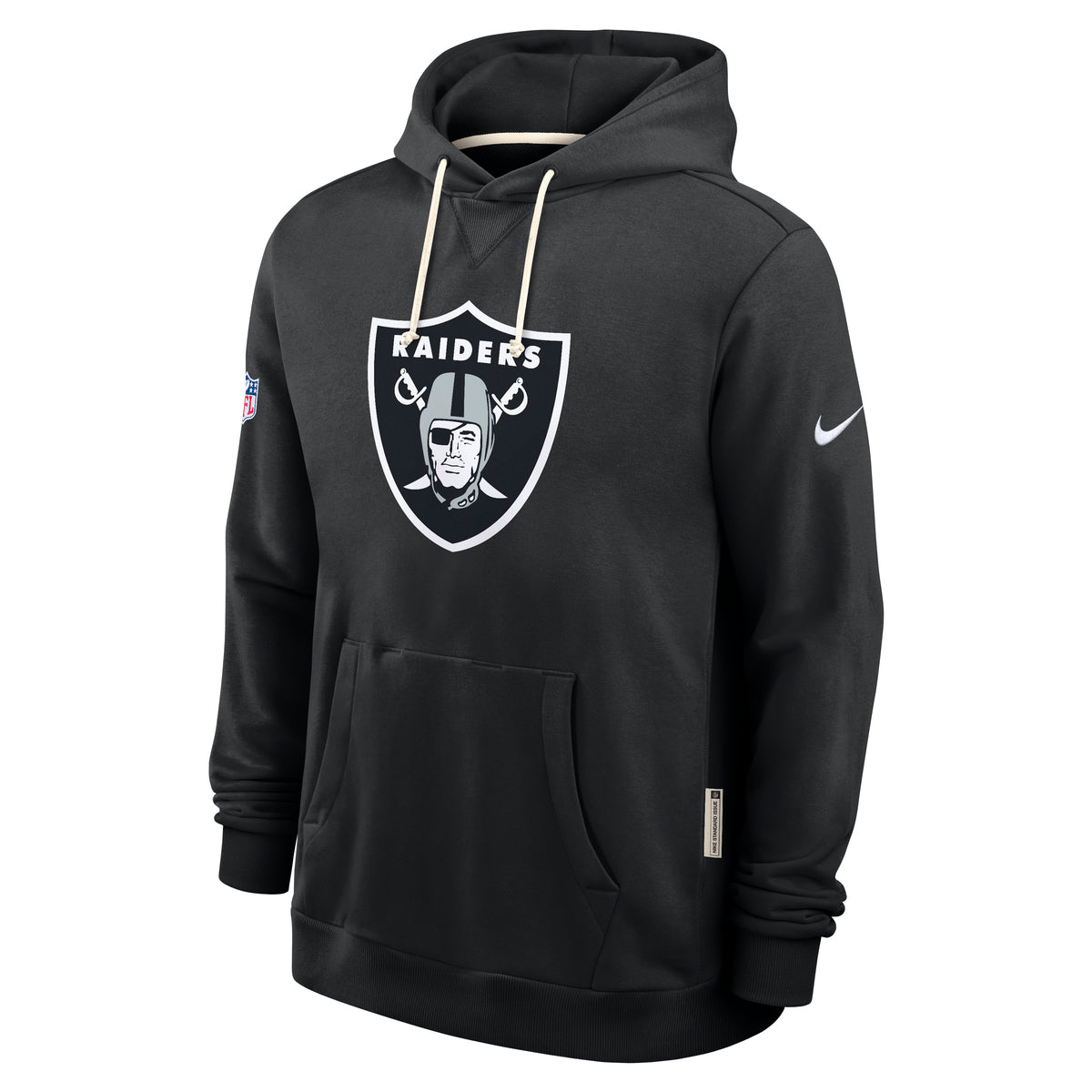 Las Vegas Raiders 2025 NFL Sideline Nike Standard Issue Hoodie Schwarz