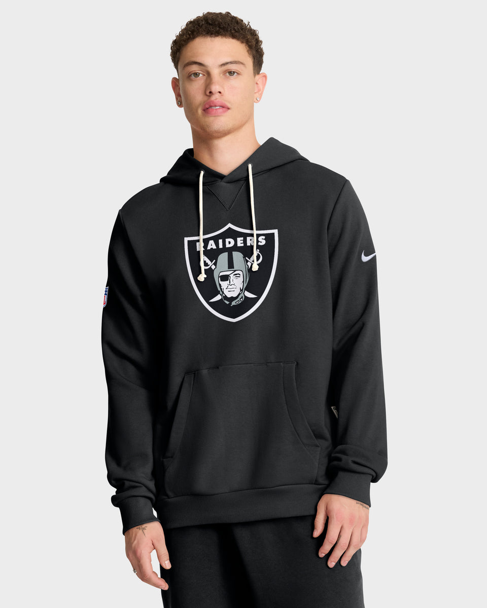 Las Vegas Raiders 2025 NFL Sideline Nike Standard Issue Hoodie Schwarz