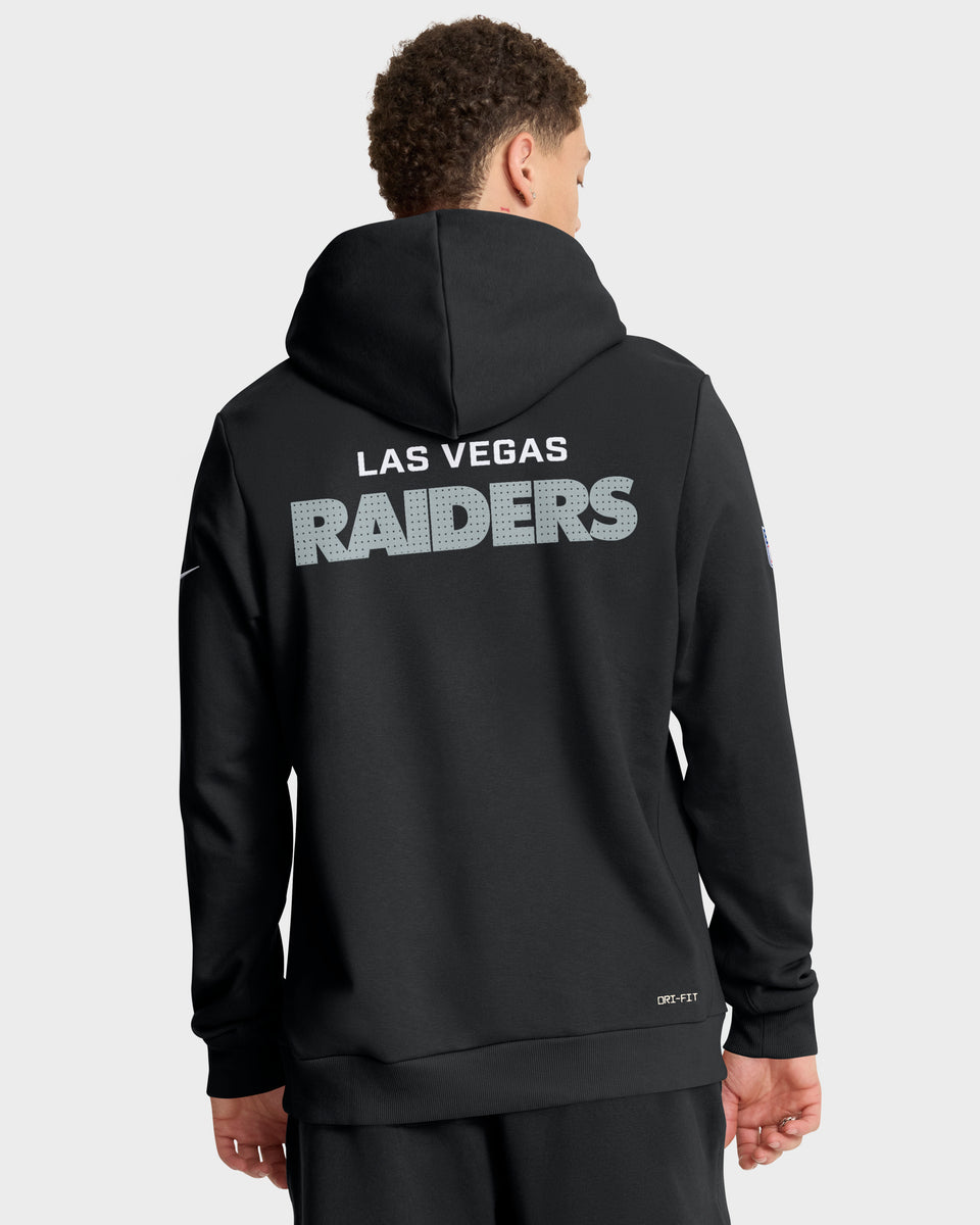 Las Vegas Raiders 2025 NFL Sideline Nike Standard Issue Hoodie Schwarz