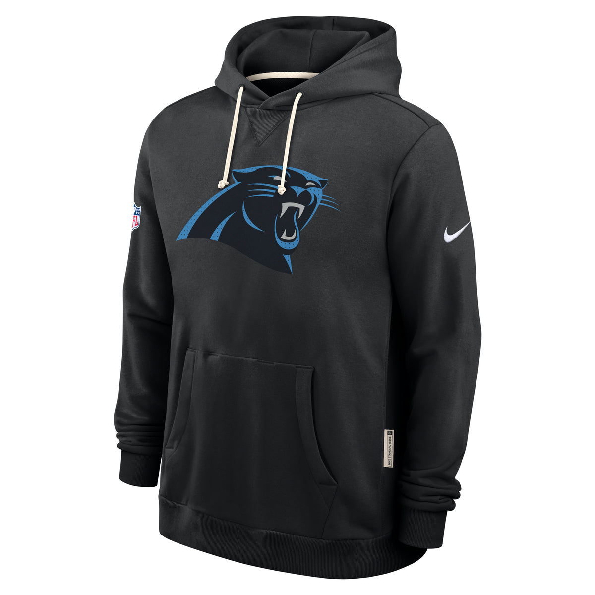 Carolina Panthers 2025 NFL Sideline Nike Standard Issue Hoodie Schwarz