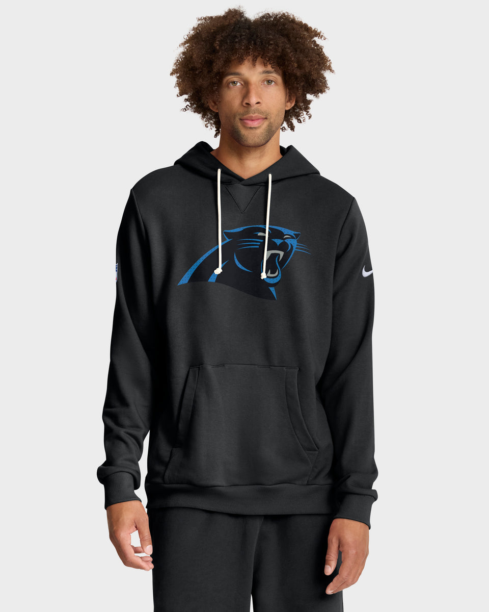 Carolina Panthers 2025 NFL Sideline Nike Standard Issue Hoodie Schwarz