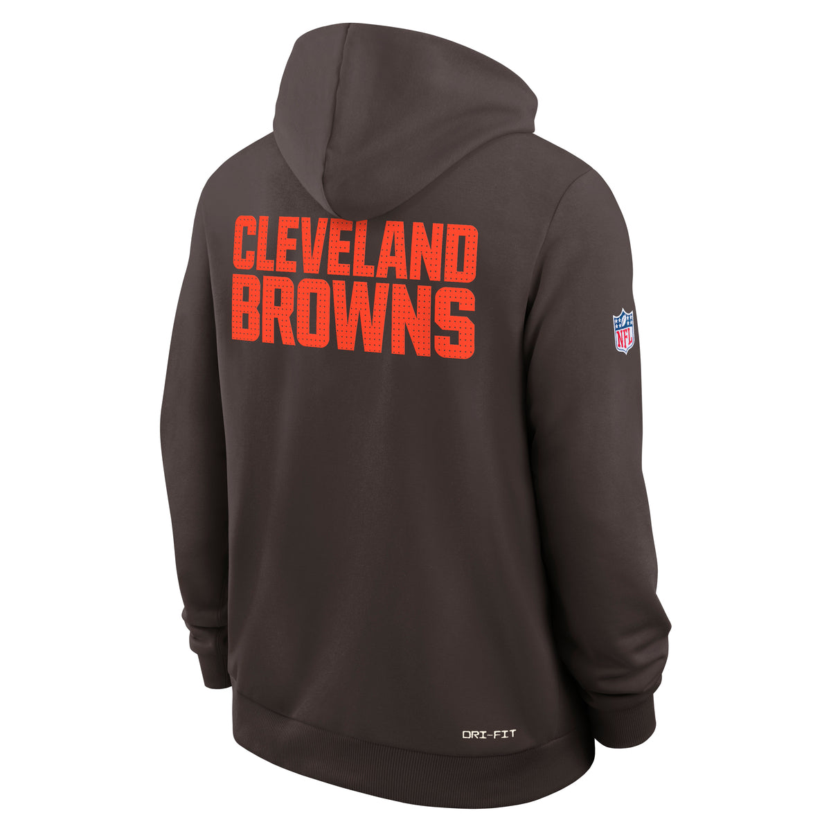 Cleveland Browns 2025 NFL Sideline Nike Standard Issue Hoodie Braun