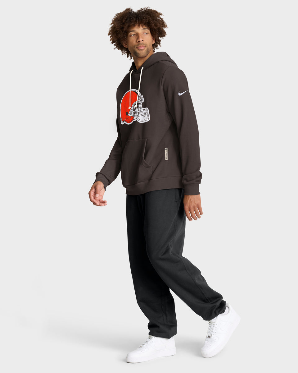 Cleveland Browns 2025 NFL Sideline Nike Standard Issue Hoodie Braun