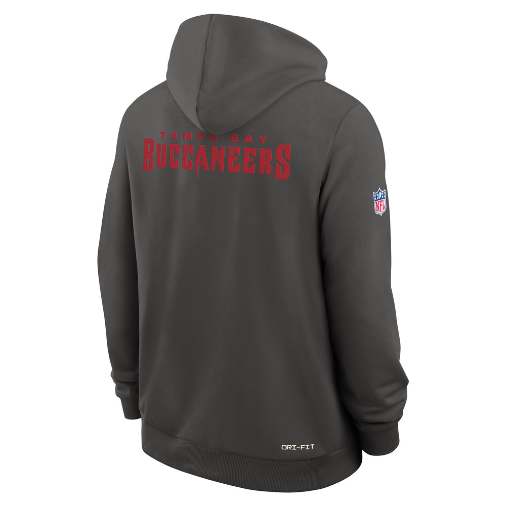Tampa Bay Buccaneers 2025 Nike NFL Sideline Standard Issue Hoodie Grau