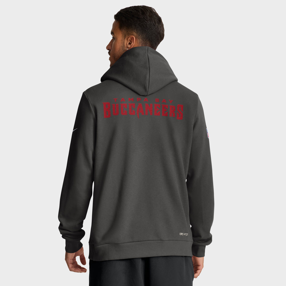 Tampa Bay Buccaneers 2025 Nike NFL Sideline Standard Issue Hoodie Grau