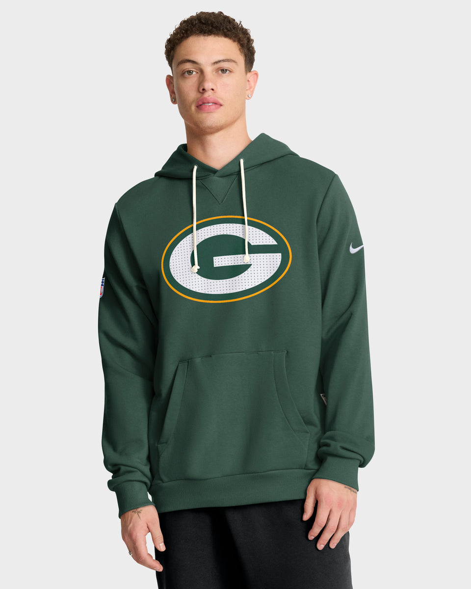 Green Bay Packers 2025 NFL Sideline Nike Standard Issue Hoodie Grün