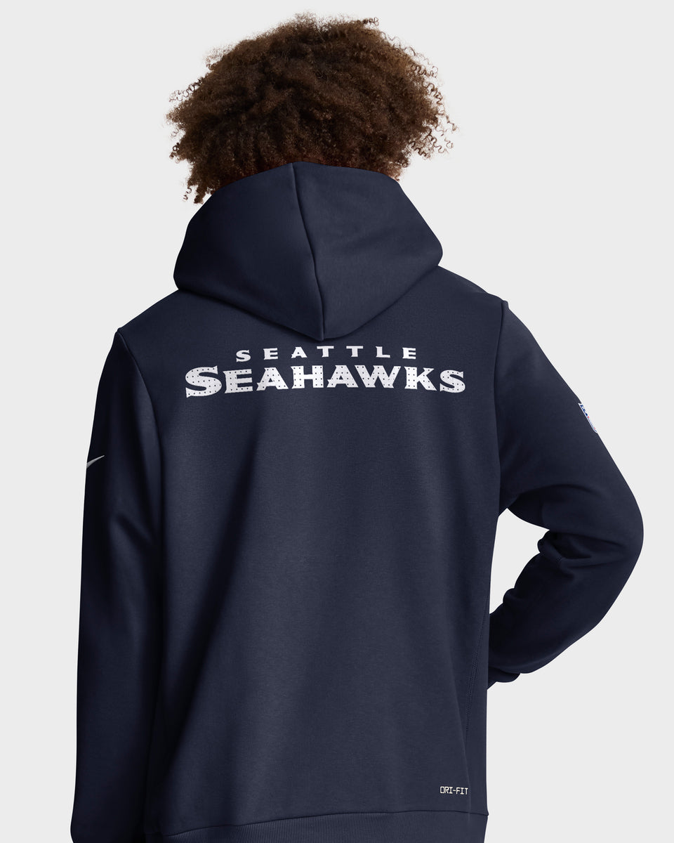 Seattle Seahawks 2025 NFL Sideline Nike Standard Issue Hoodie Navy