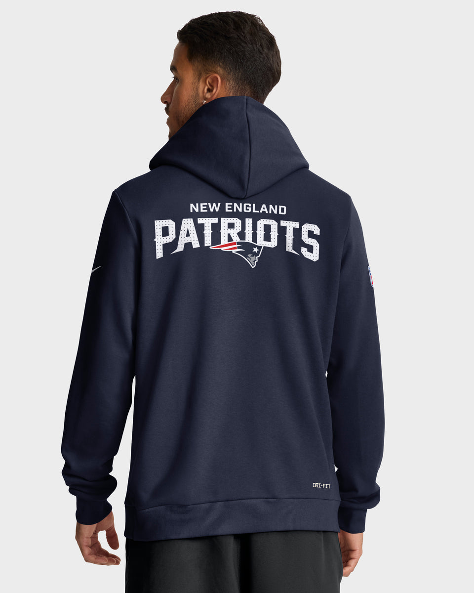 New England Patriots 2025 NFL Sideline Nike Standard Issue Hoodie Navy