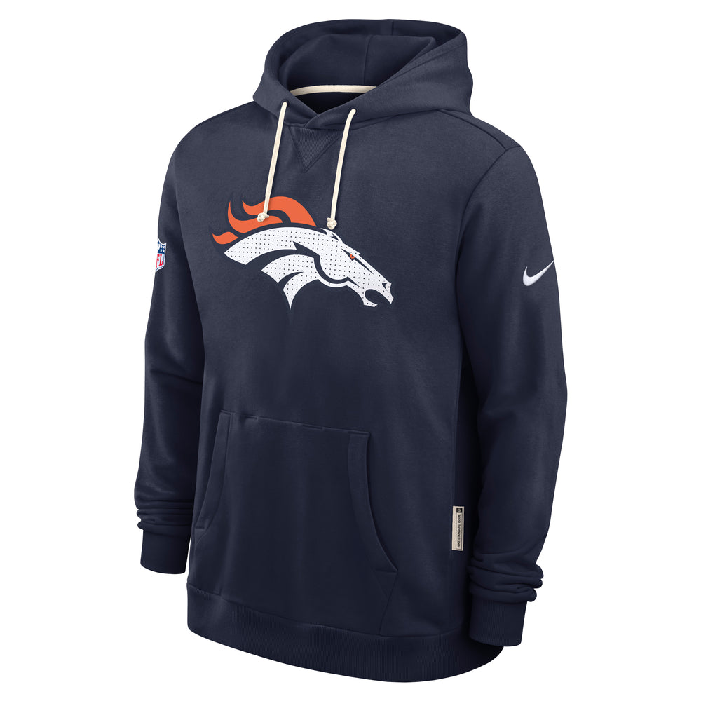 Denver Broncos 2025 Nike NFL Sideline Standard Issue Hoodie Navyblau
