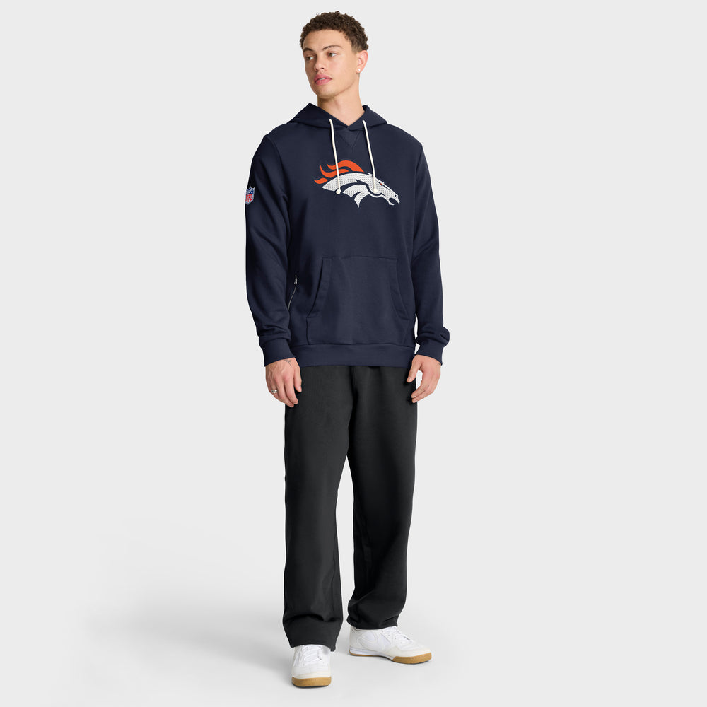 Denver Broncos 2025 Nike NFL Sideline Standard Issue Hoodie Navyblau