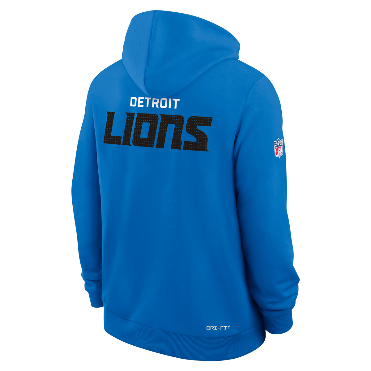 Detroit Lions 2025 NFL Sideline Nike Standard Issue Hoodie Blau