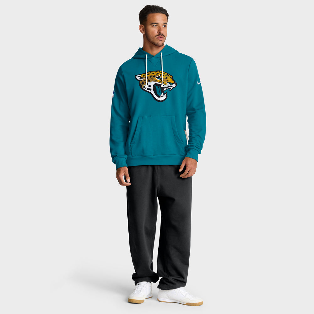 Jacksonville Jaguars 2025 Nike NFL Sideline Standard Issue Hoodie Türkis