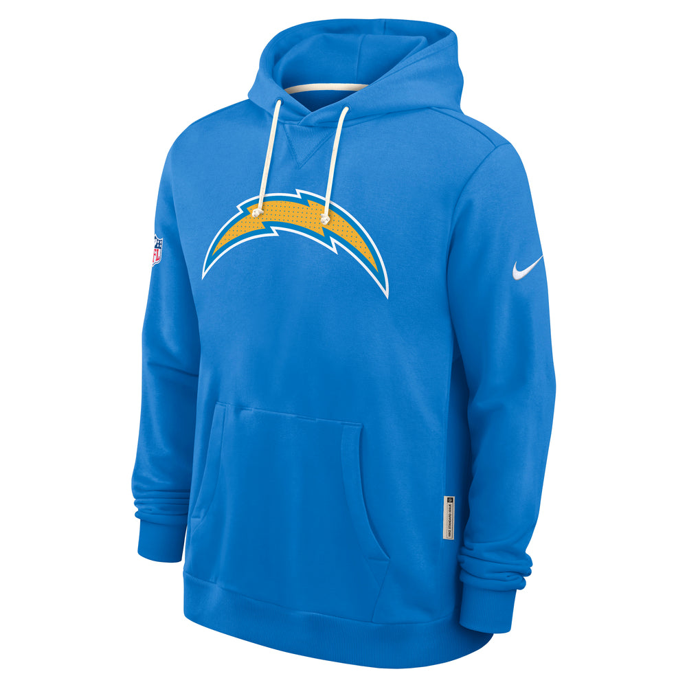 Los Angeles Chargers 2025 Nike NFL Sideline Standard Issue Hoodie Blau