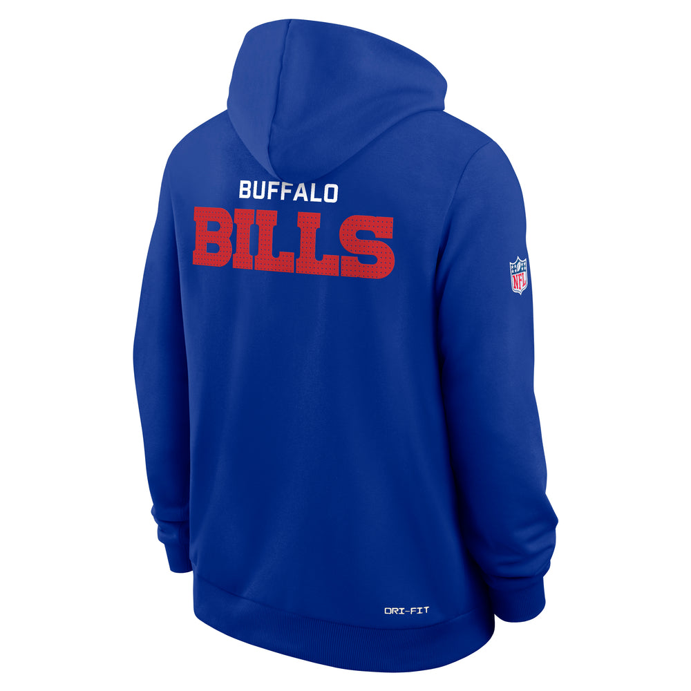Buffalo Bills 2025 Nike NFL Sideline Standard Issue Hoodie Blau