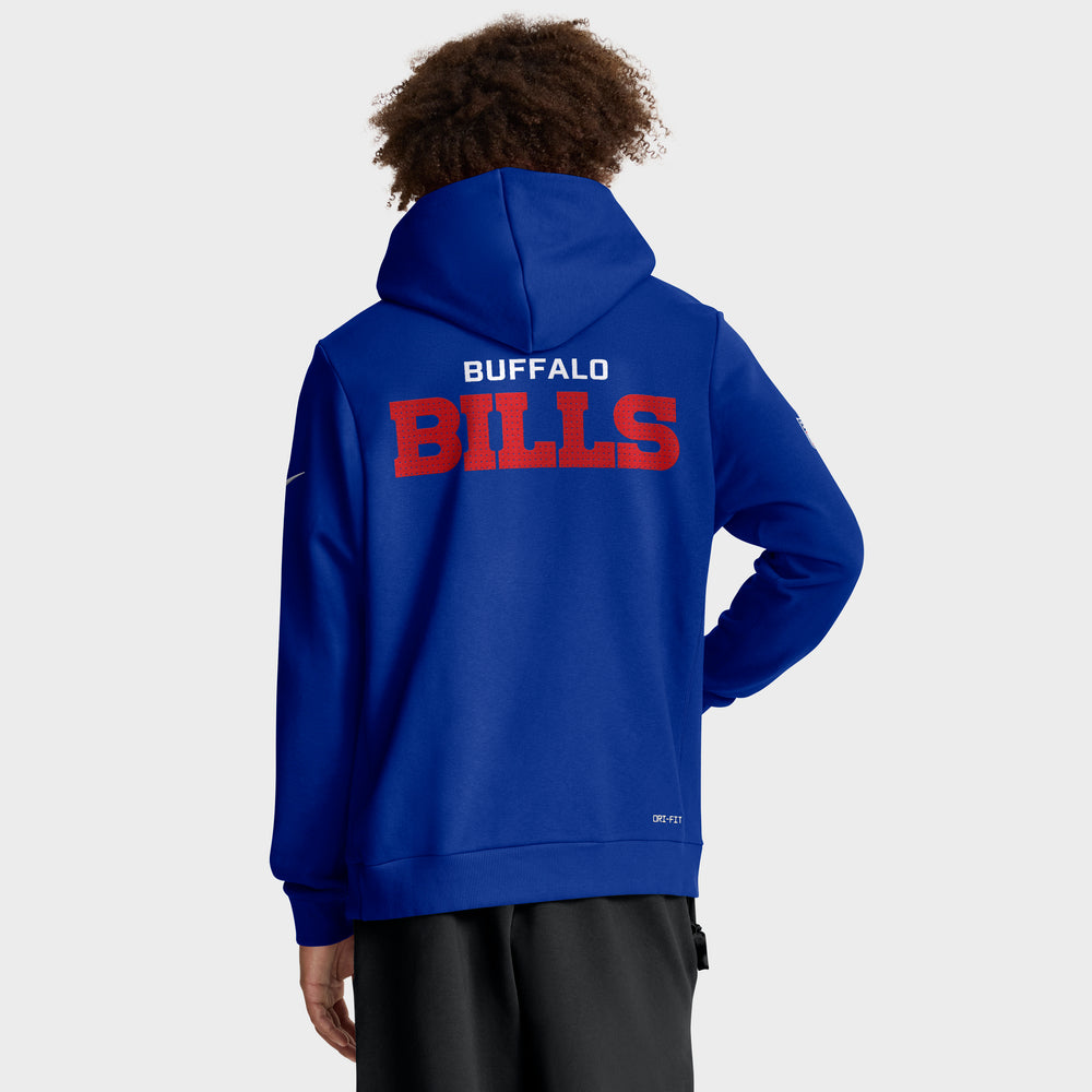 Buffalo Bills 2025 Nike NFL Sideline Standard Issue Hoodie Blau
