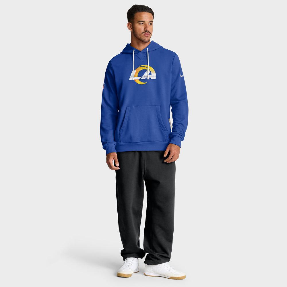 Los Angeles Rams 2025 Nike NFL Sideline Standard Issue Hoodie Blau