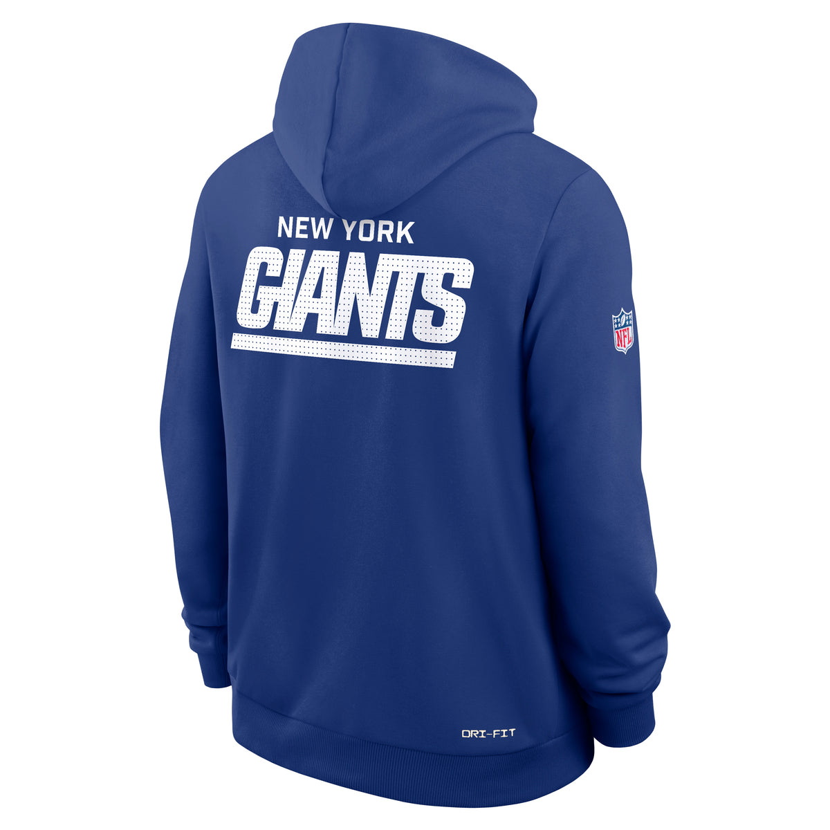 New York Giants 2025 NFL Sideline Nike Standard Issue Hoodie Blau