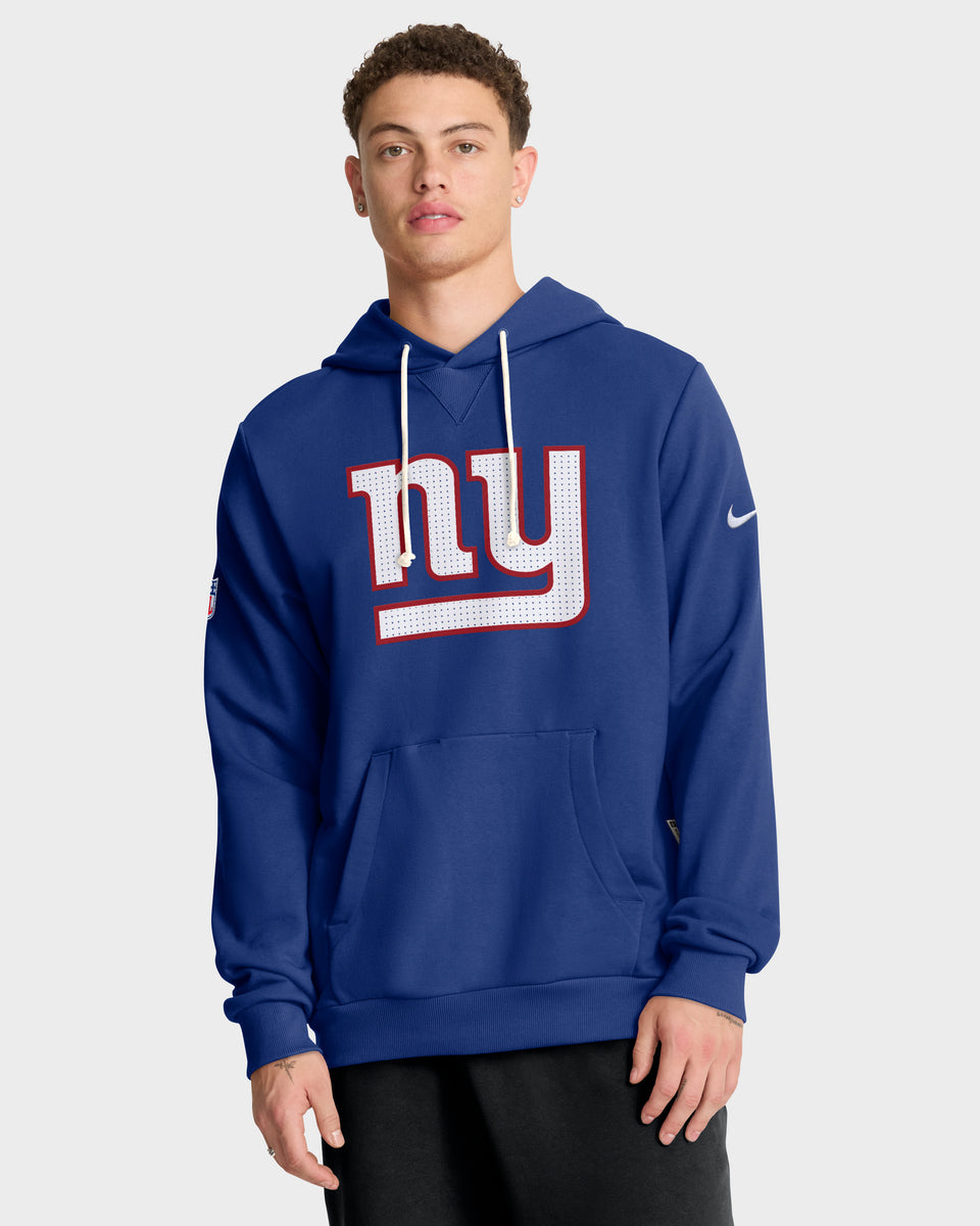 New York Giants 2025 NFL Sideline Nike Standard Issue Hoodie Blau