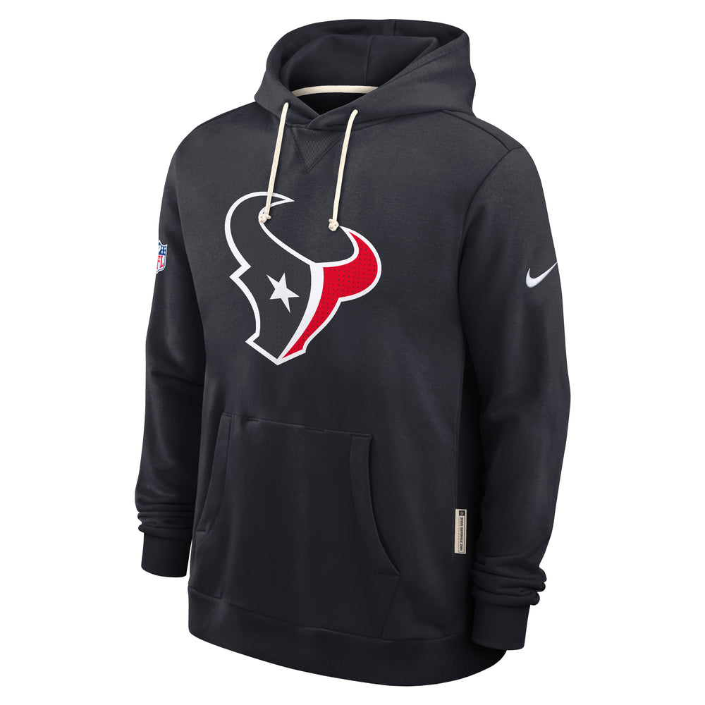 Houston Texans 2025 Nike NFL Sideline Standard Issue Hoodie Navyblau