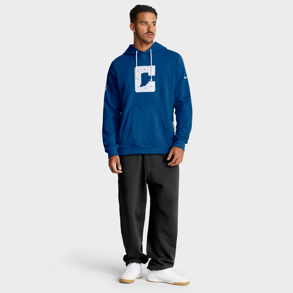 Indianapolis Colts 2025 Nike NFL Sideline Standard Issue Hoodie Blau