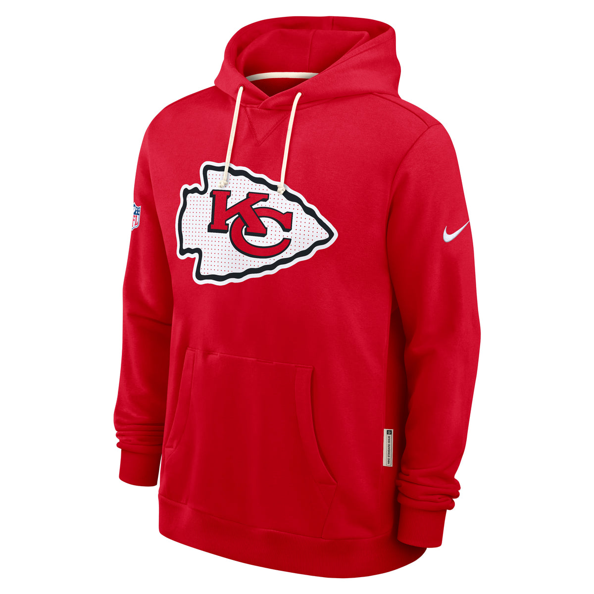 Kansas City Chiefs 2025 NFL Sideline Nike Standard Issue Hoodie Rot