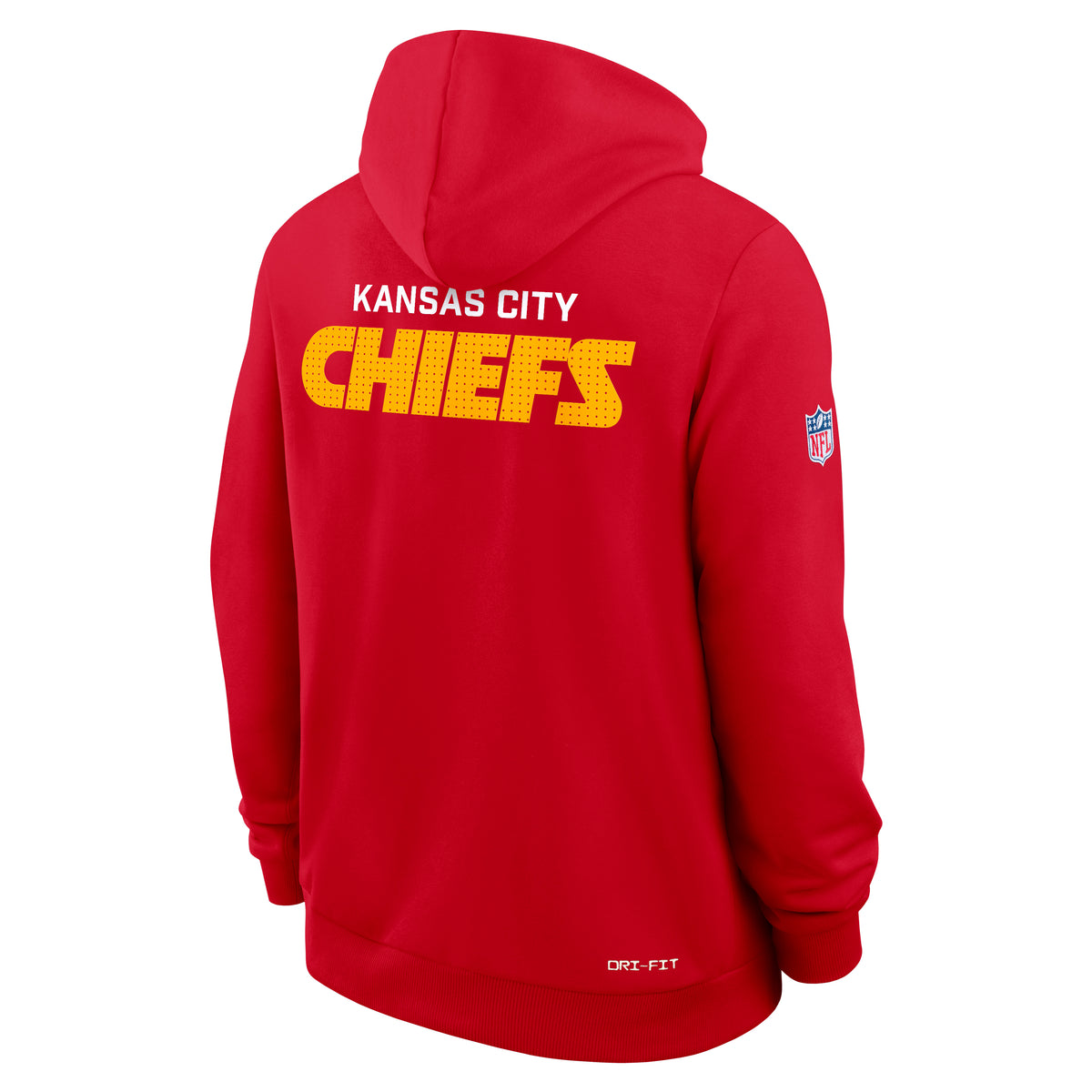 Kansas City Chiefs 2025 NFL Sideline Nike Standard Issue Hoodie Rot