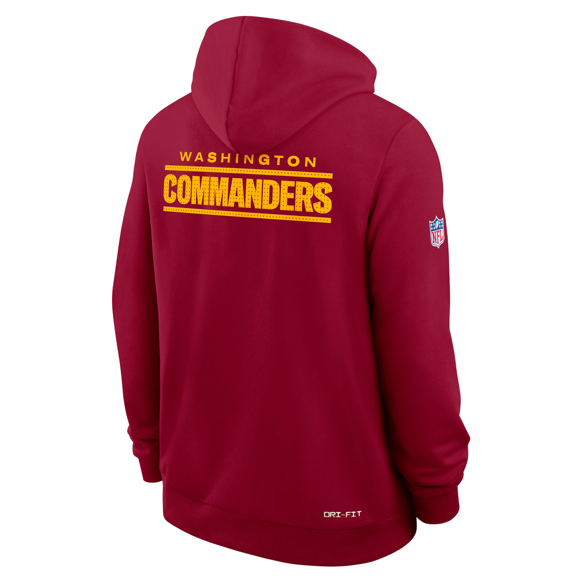 Washington Commanders 2025 NFL Sideline Nike Standard Issue Hoodie Rot