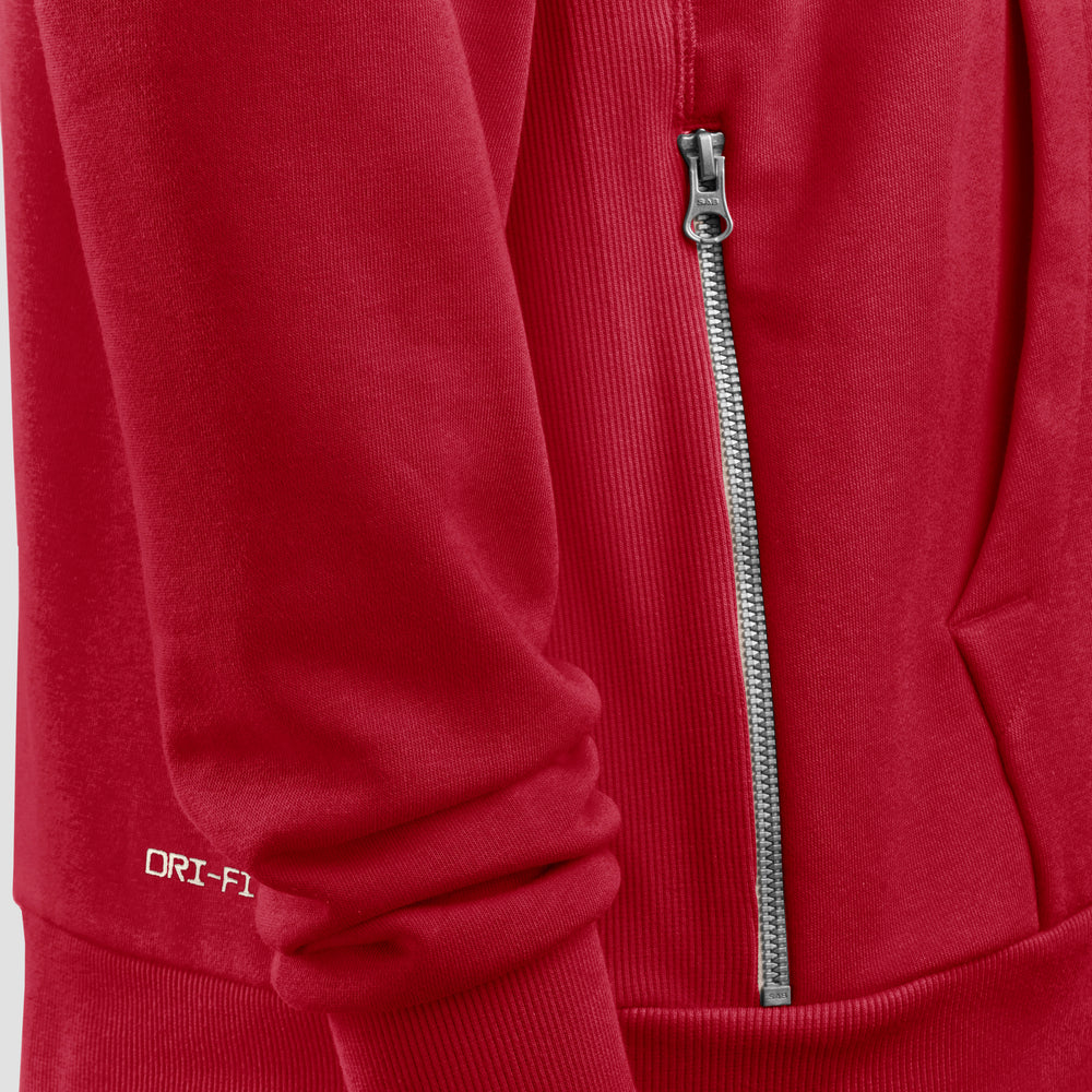 San Francisco 49ers 2025 Nike NFL Sideline Standard Issue Hoodie Rot