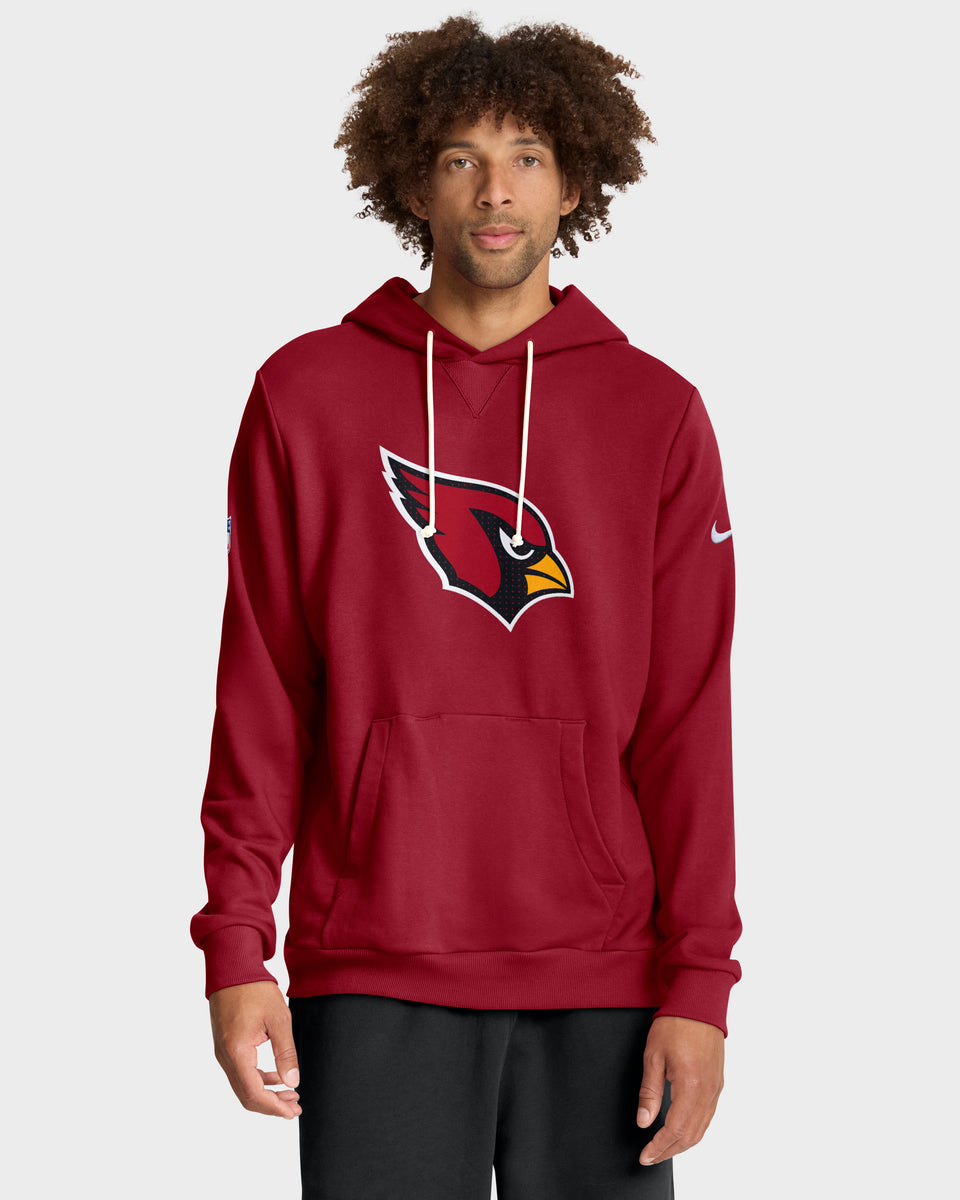 Arizona Cardinals 2025 NFL Sideline Nike Standard Issue Hoodie Rot