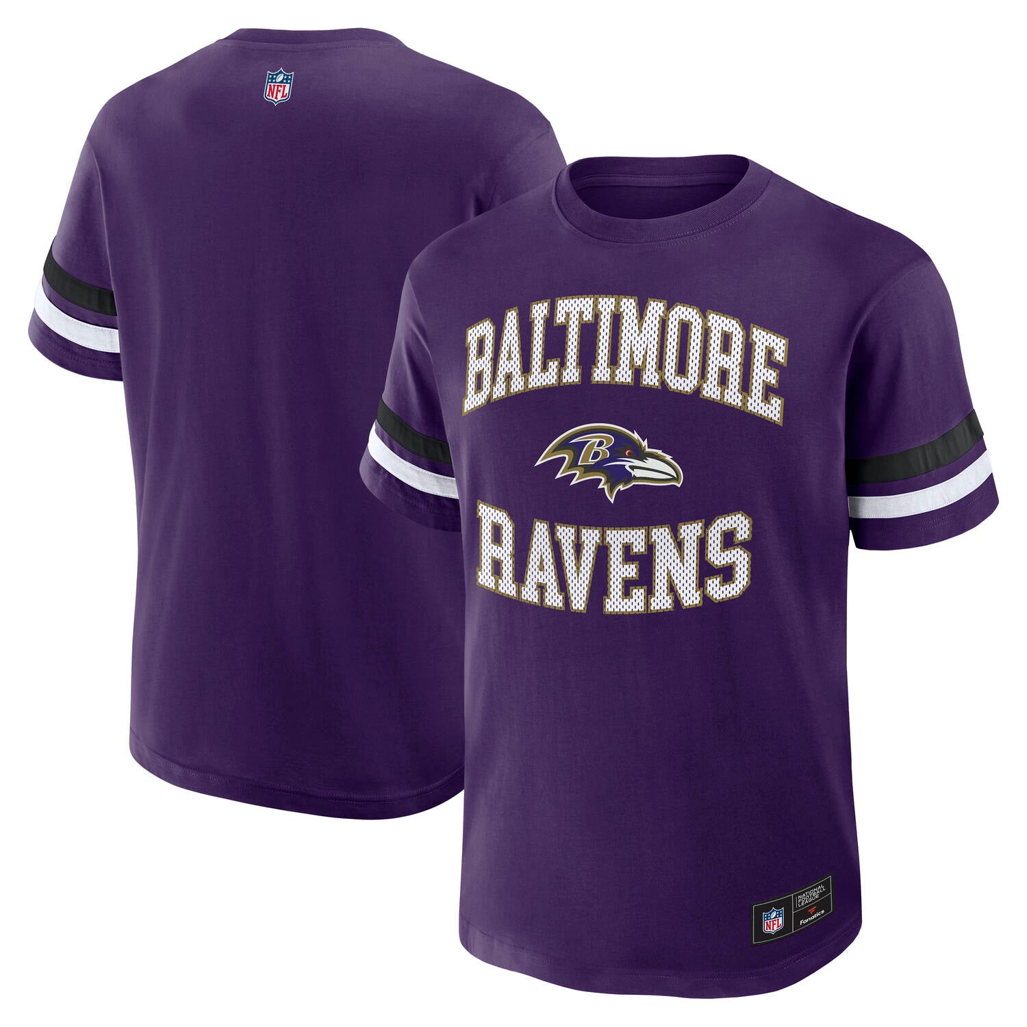 Baltimore Ravens Fanatics Team Arch Foundation NFL T-Shirt Lila