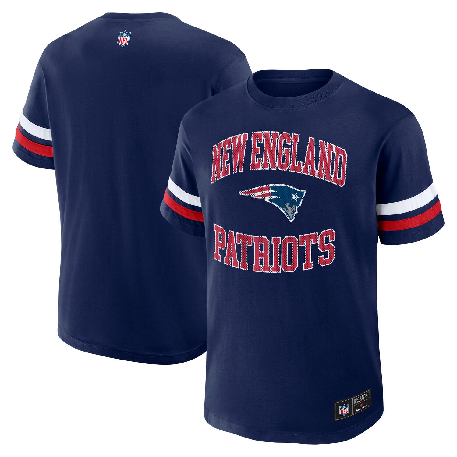 New England Patriots Fanatics Team Arch Foundation NFL T-Shirt Navy Blau