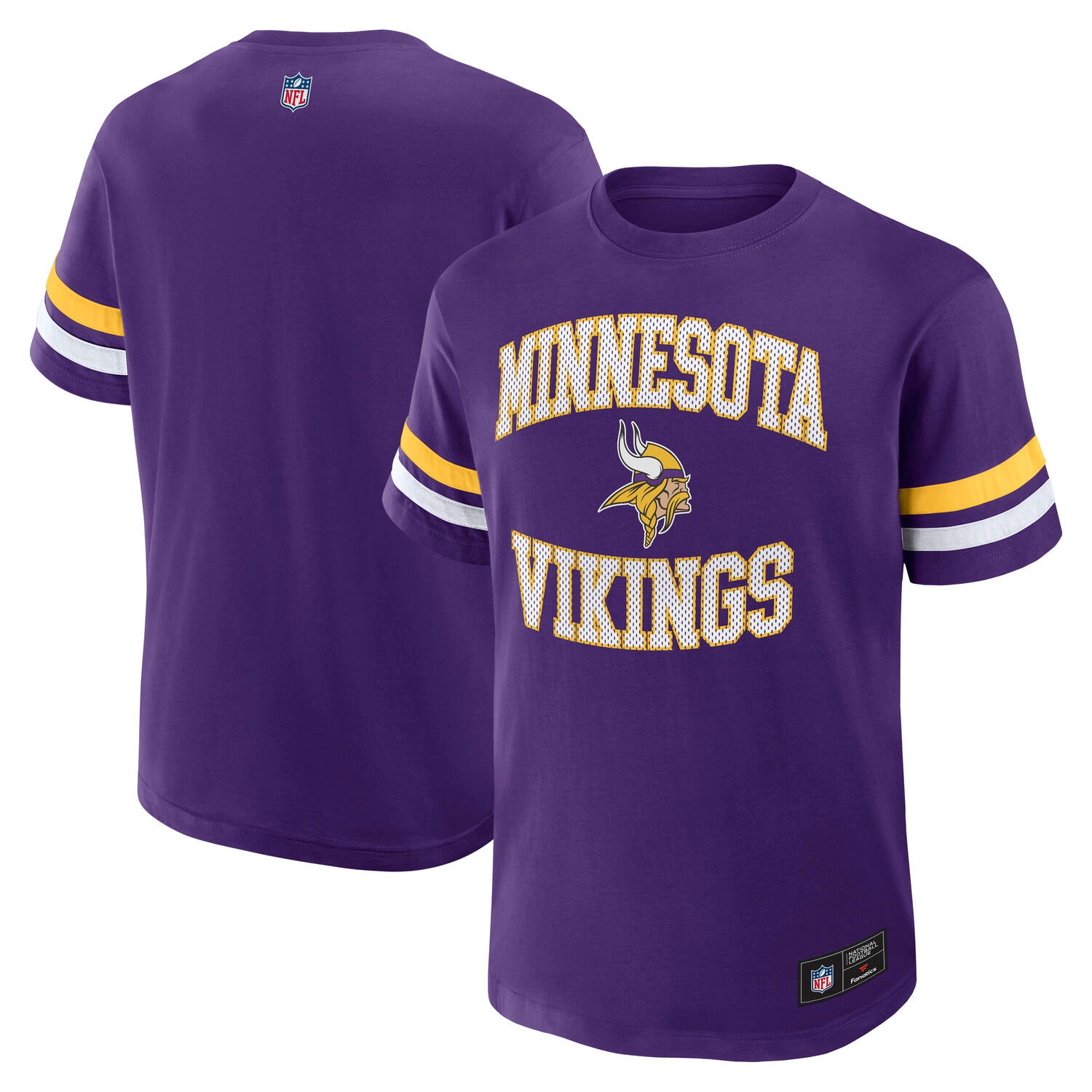 Minnesota Vikings Fanatics Team Arch Foundation NFL T-Shirt Lila