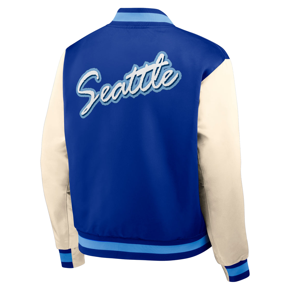 Seattle Seahawks Nike Rewind Legacy Full Snap NFL Bomber Jacke Blau