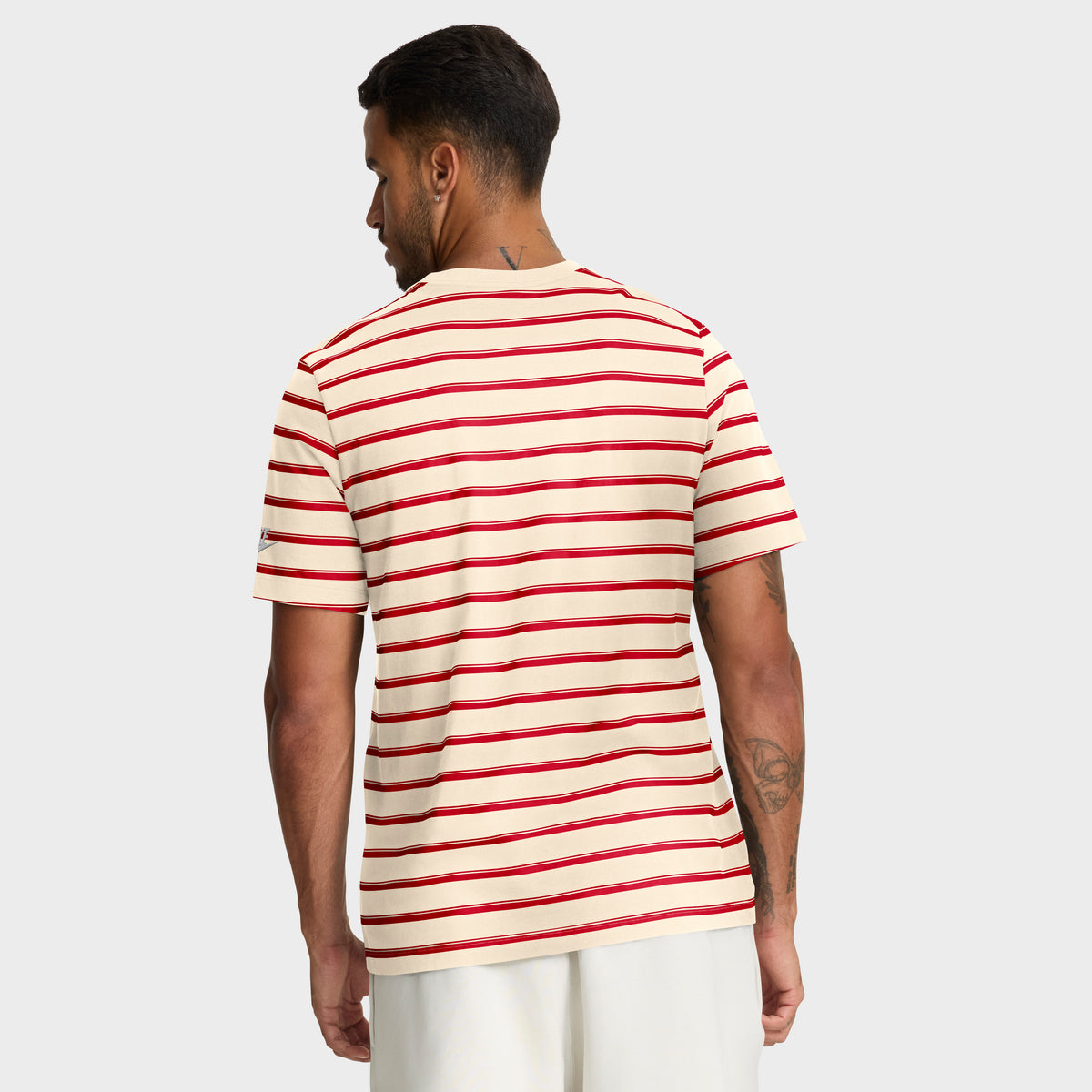 San Francisco 49ers Nike Rewind SS Club Striped NFL T-Shirt Rot