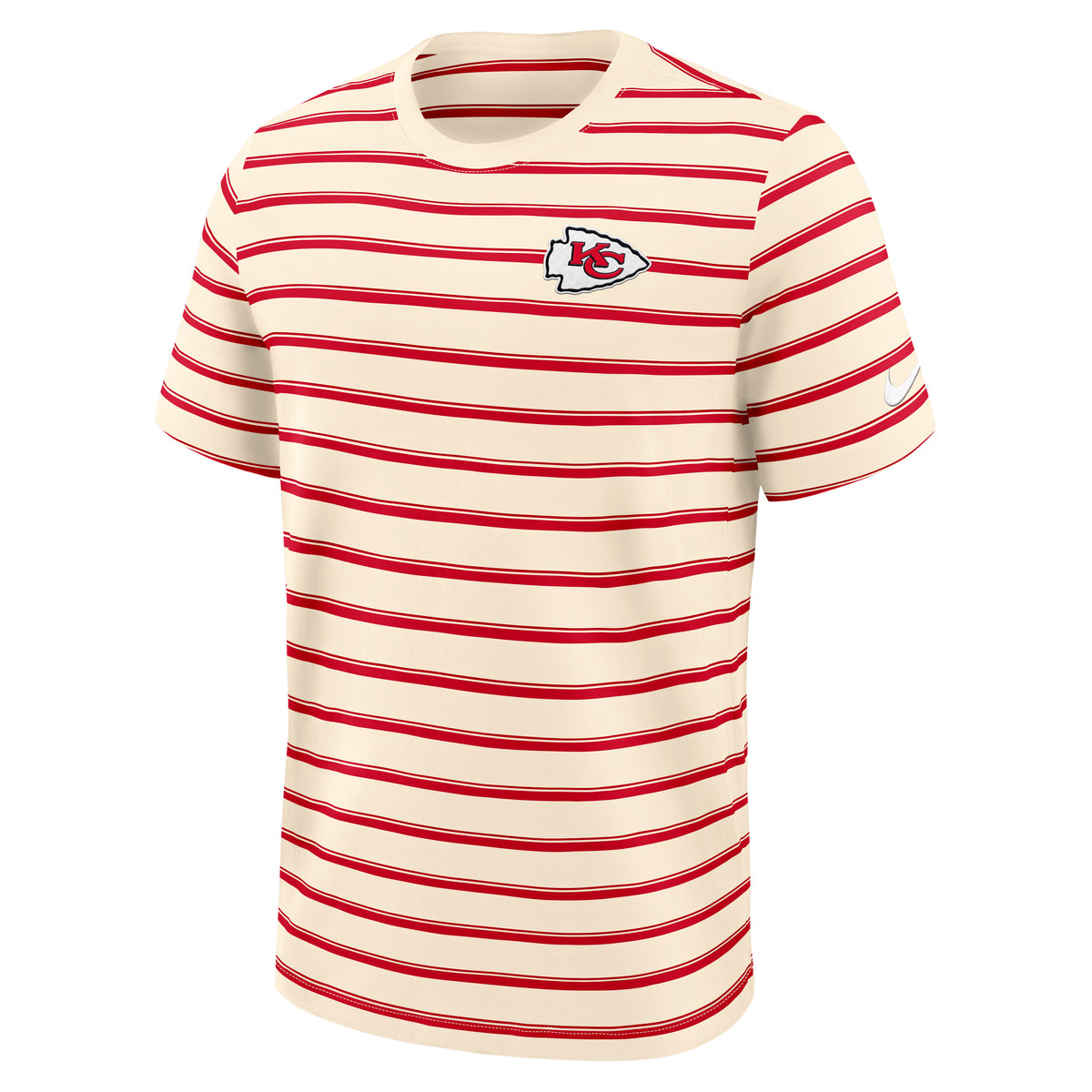 Kansas City Chiefs Nike Rewind SS Club Striped NFL T-Shirt Rot