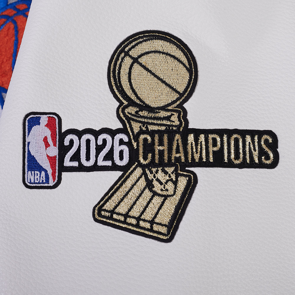 New York Knicks Pro Standard 2026 NBA Champions Limited Edition College Jacke Blau